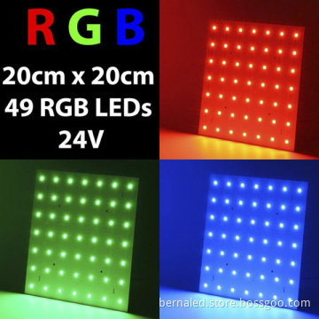 200x200mm RGB LED module cluster